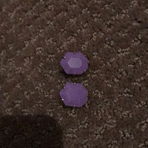 Purple Kendra Scott earrings